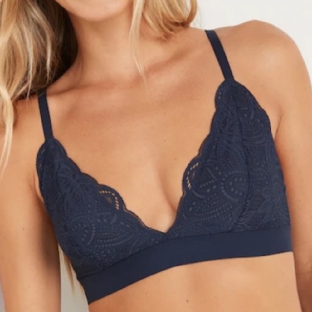 Old Navy Blue Lace Bralette